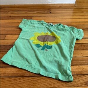 Bobo Choses Green Sunflower Kids tee